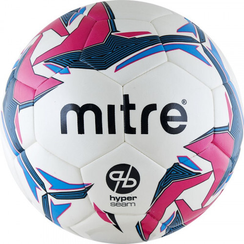 Мяч футзал. "MITRE Pro Futsal HyperSeam" арт.BB1351WG7, р.4, 32 пан, ПУ, гибридн.сш, бел-гол-роз