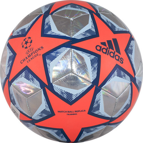 СЦ*Мяч футб. "ADIDAS Finale 20 Training Foil" арт. FS0261, р.4, 12п, ТПУ, маш.сш., оранж-серебр-син