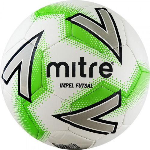 Мяч футзал. "MITRE Futsal Impel" арт.A0029WC5, р.4,30 пан. ПВХ, руч.сш, бел-зел-сер
