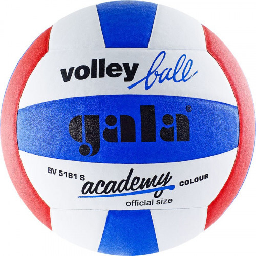 Мяч вол. "GALA Academy" арт. BV5181S, р. 5, синт. кожа ПУ, клееный, бут. кам, бел-син-красн
