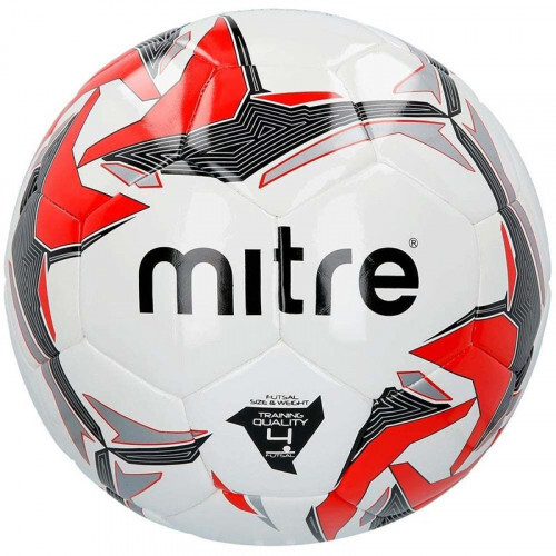 Мяч футзал. "MITRE Futsal Tempest II" арт.BB9302WYI,р.4, 32 пан, ПВХ, руч.сш, бел-кр-черн