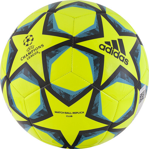 Мяч футб. "ADIDAS Finale 20 Club" арт. FS0259, р.5, 12 пан., TПУ, маш.сш., желто-сине-черный