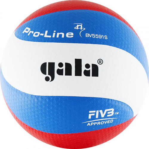 Мяч вол. "GALA Pro-Line 10 FIVB" арт.BV5591S, р. 5,FIVB Appr,синт.к. ПУ Microfiber,клеен,бел-гол-кра
