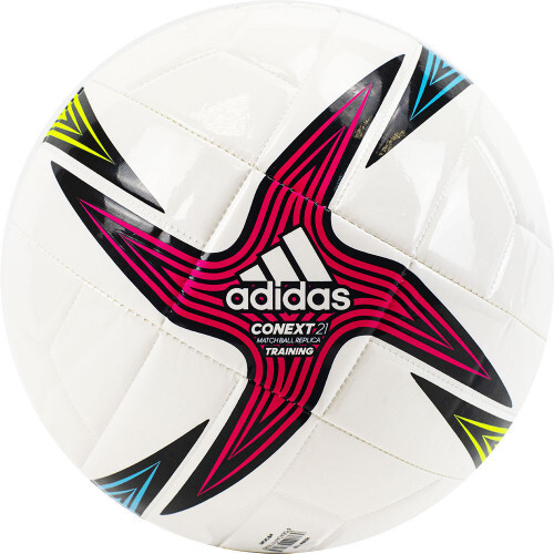 Мяч футб. "ADIDAS Conext 21 Training" арт.GK3491,р.4, 8п, гл.ТПУ, маш.сш, бело-мультикол