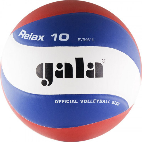 Мяч вол. "GALA Relax 10" арт. BV5461S, р. 5, синт. кожа ПУ, клееный, бут. камера, бело-красно-синий
