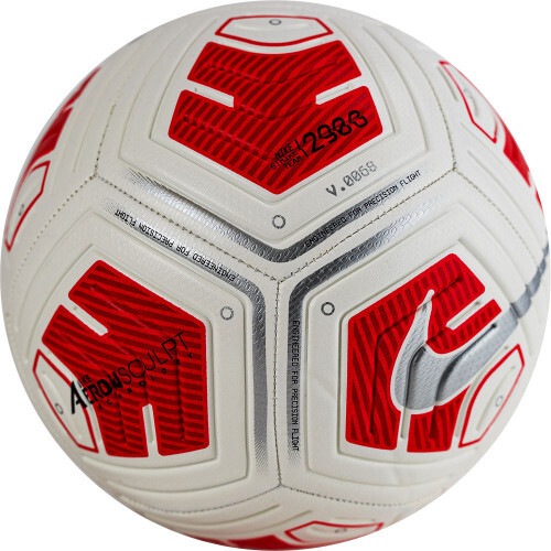 Мяч футб. "NIKE Strike Team Ball" арт.CU8062-100,р.5, вес 290г, 12пан, ТПУ, маш.сш, бело-красный