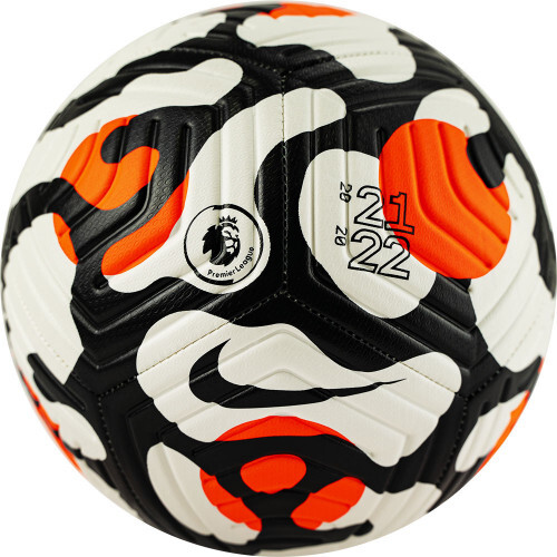 Мяч футб. "NIKE Premier League Strike" арт.DC2210-100,р.4, 12 панелей, ПУ, маш.сш, бел-черн-оранж