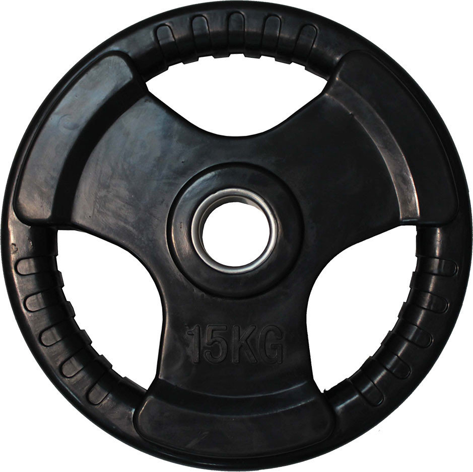 Диск обрезиненный ZSO черный 3 HANDLE D-51, 15 кг