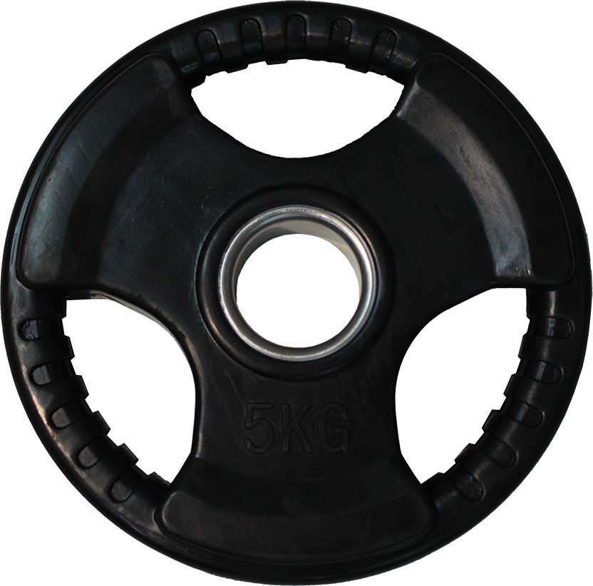 Диск обрезиненный ZSO черный 3 HANDLE D-51, 5 кг