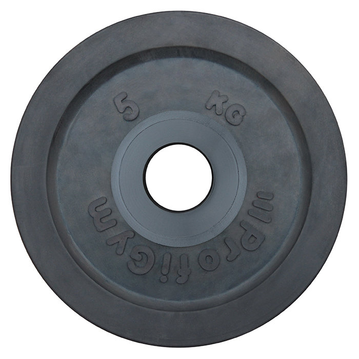 Диск Profigym обрезиненный черный d=50(5 кг)