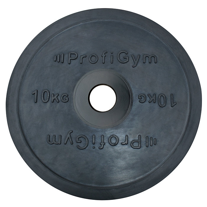 Диск Profigym обрезиненный черный d=50(10 кг)