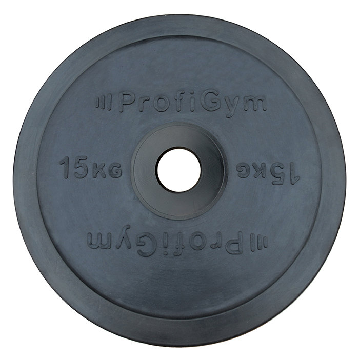 Диск Profigym обрезиненный черный d=50(15 кг)