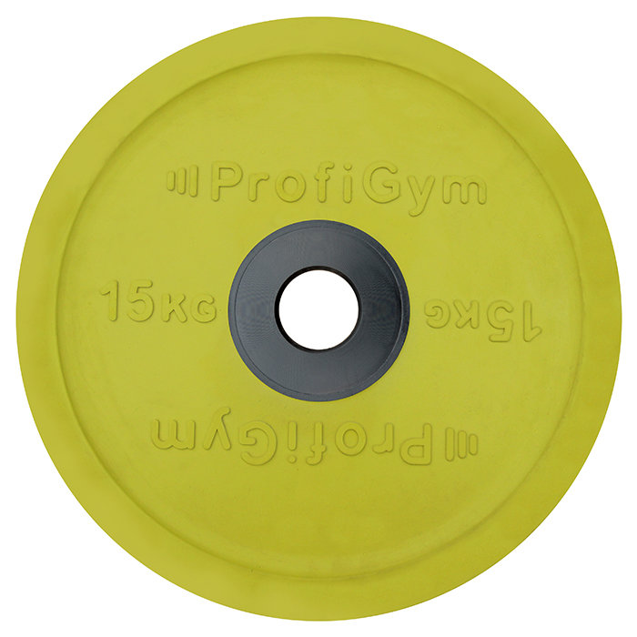 Диск Profigym обрезиненный цветной d=50(15 кг)