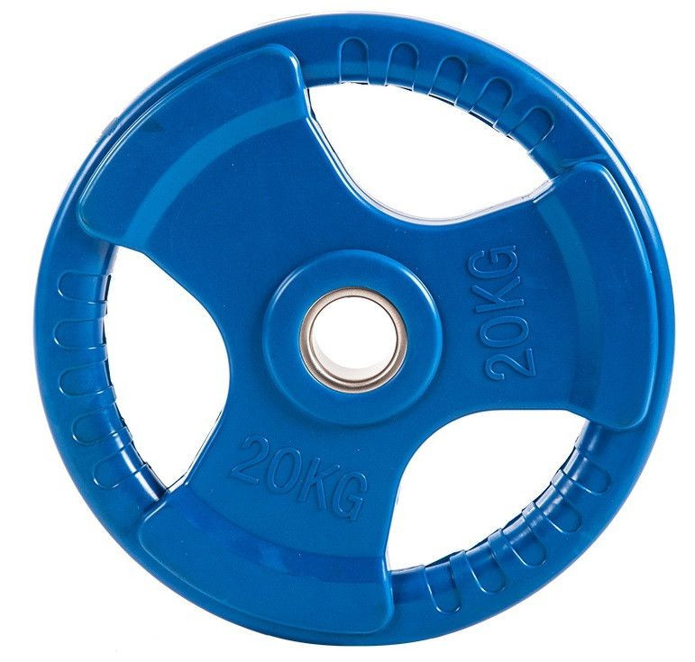 Диск обрезиненный ZSO цветной 3 HANDLE D-51, 20 кг
