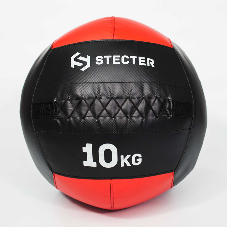 Набивной медицинский мяч (Wallball) Stecter 10 кг