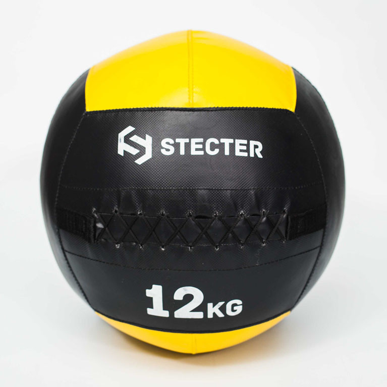 Набивной медицинский мяч (Wallball) Stecter 12 кг