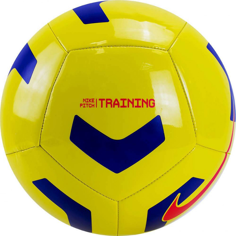 Мяч футбольный Nike Pitch Training SS21, желтый цвет, 5 размер