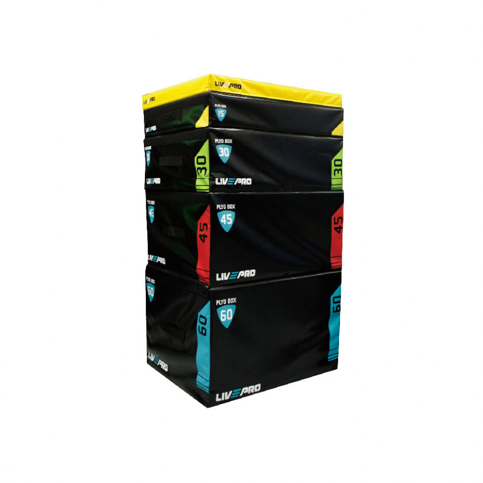 Плиометрический бокс LIVEPRO Soft Plyometric Box (7-60 см)