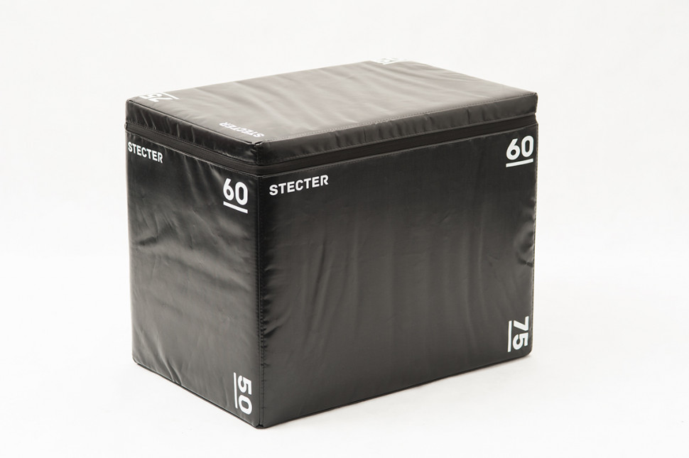Безопасная тумба для запрыгиваний 75-60-50 (плиобокс) STECTER