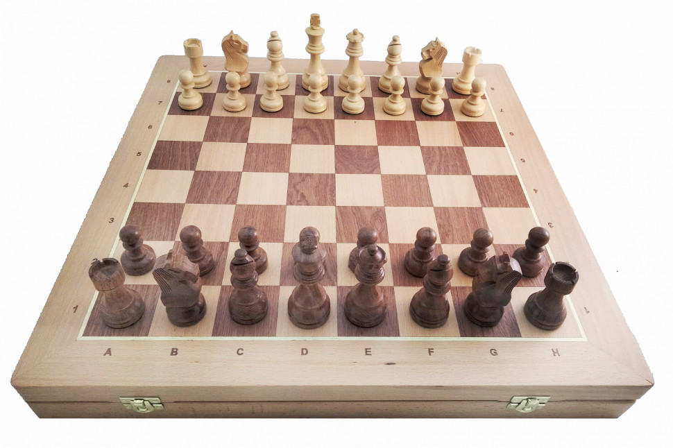 Фигуры классические (POLGAR) с доской-ларцом МОДЕРН 50 см
