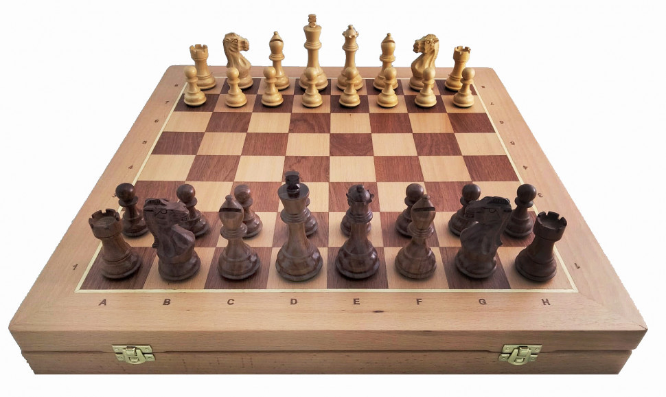 Фигуры деревянные (PROCHESS) с доской-ларцом Модерн 50 см