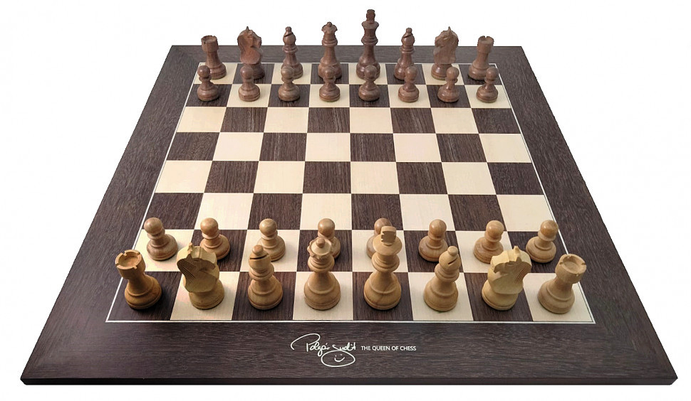 Шахматные фигуры POLGAR с доской профессиональной цельной DGT Judit Polgar Deluxe