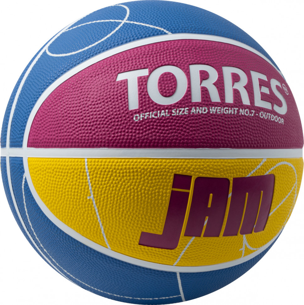 Мяч баскетбольный TORRES Jam, размер 7