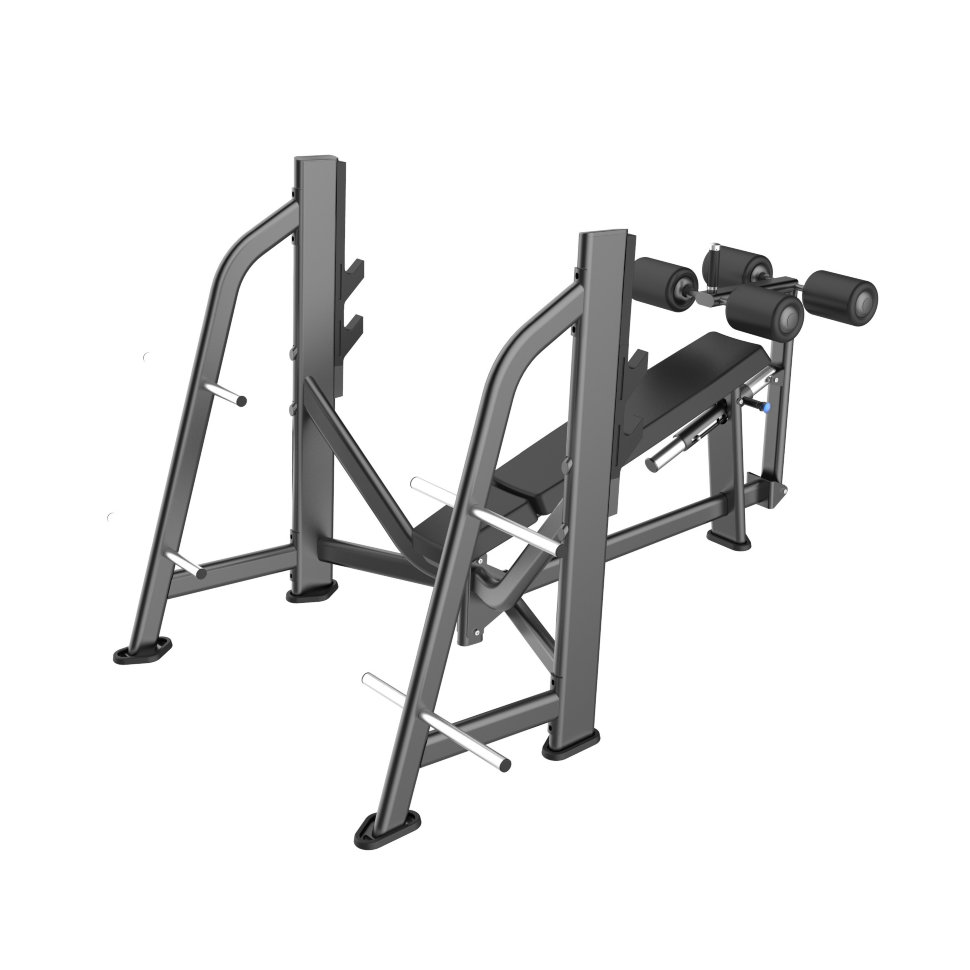 Скамья-стойка для жима под углом вниз (Olympic Decline Bench) DHZ E-7041